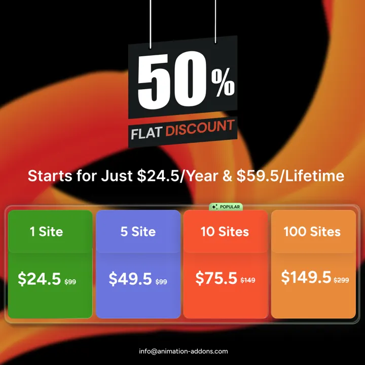 50% Flat Discount