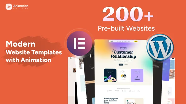 200+ Pre-built Websites