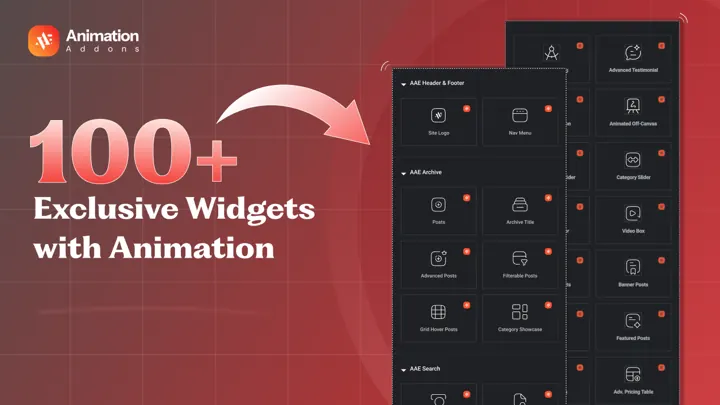 100+ Exclusive Widgets